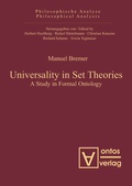 Cover: Universality in Set Theories - De Gruyter