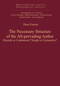 Enlarge image Cover: The Necessary Structure of the All-pervading Aether - De Gruyter