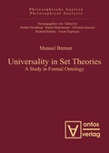 Cover: Universality in Set Theories - De Gruyter