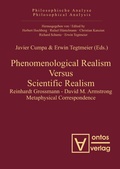 Cover: Phenomenological Realism Versus Scientific Realism - De Gruyter