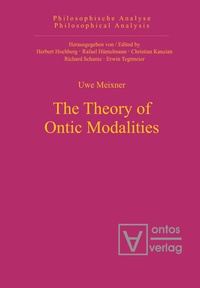 Enlarge image Cover: The Theory of Ontic Modalities - De Gruyter