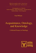 Cover: Acquaintance, Ontology, and Knowledge - De Gruyter