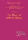 Cover: The Theory of Ontic Modalities - De Gruyter