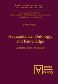 Enlarge image Cover: Acquaintance, Ontology, and Knowledge - De Gruyter