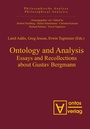 Cover: Ontology and Analysis - De Gruyter