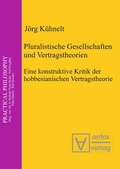 Cover: Pluralistische Gesellschaften und Vertragstheorien - De Gruyter
