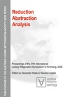 Cover: Reduction - Abstraction - Analysis - De Gruyter