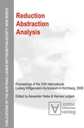 Cover: Reduction - Abstraction - Analysis - De Gruyter