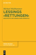 Cover: Lessings 'Rettungen' - De Gruyter