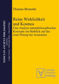 Abbildung von: Reine Wirklichkeit und Kosmos - De Gruyter