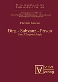 Abbildung von: Ding - Substanz - Person - De Gruyter