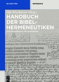 Cover: Handbuch der Bibelhermeneutiken - De Gruyter