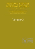 Cover: Meinongian Issues in Contemporary Italian Philosophy - De Gruyter