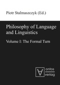 Cover: Philosophy of Language and Linguistics - De Gruyter