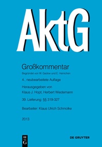 Abbildung von: §§ 319-327 - De Gruyter