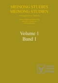 Cover: Meinongian Issues in Contemporary Italian Philosophy - De Gruyter