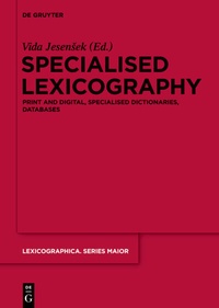 Abbildung von: Specialised Lexicography - De Gruyter
