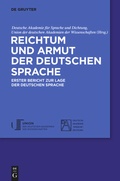 Cover: Reichtum und Armut der deutschen Sprache - De Gruyter