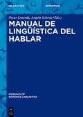 Cover: Manual de ling&uuml;&iacute;stica del hablar - De Gruyter
