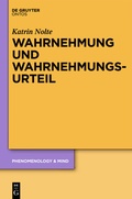 Abbildung von: Wahrnehmung und Wahrnehmungsurteil - De Gruyter