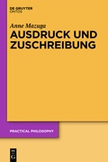 Cover: Ausdruck und Zuschreibung - De Gruyter