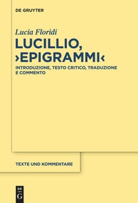 Enlarge image Cover: Lucillio, "Epigrammi" - De Gruyter