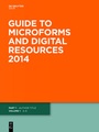 Cover: Guide to Microforms and Digital Resources / Author Title and Subject Guide - De Gruyter Saur