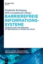 Cover: Barrierefreie Informationssysteme - De Gruyter