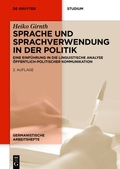 Cover: Sprache und Sprachverwendung in der Politik - De Gruyter