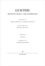 Cover: Johann Wolfgang von Goethe: Goethe - Begegnungen und Gespräche / 1815-1816 - De Gruyter