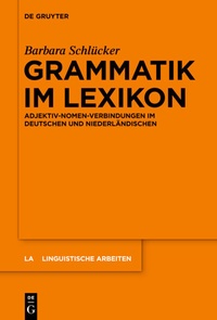 Abbildung von: Grammatik im Lexikon - De Gruyter