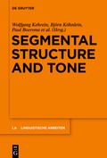 Cover: Segmental Structure and Tone - De Gruyter