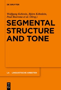 Enlarge image Cover: Segmental Structure and Tone - De Gruyter