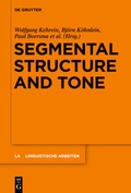 Cover: Segmental Structure and Tone - De Gruyter Mouton