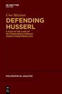 Cover: Defending Husserl - De Gruyter