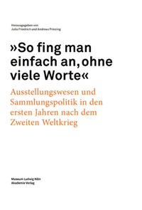 Abbildung von: "So fing man einfach an, ohne viele Worte" - De Gruyter Akademie Forschung