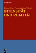 Cover: Intensit&auml;t und Realit&auml;t - De Gruyter