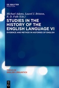 Cover: Studies in the History of the English Language VI - De Gruyter Mouton