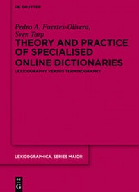 Abbildung von: Theory and Practice of Specialised Online Dictionaries - De Gruyter