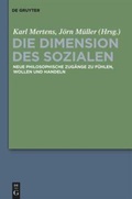 Cover: Die Dimension des Sozialen - De Gruyter