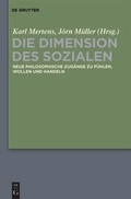 Cover: Die Dimension des Sozialen - De Gruyter