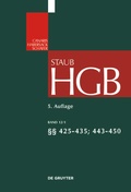 Cover: &sect;&sect; 425 - 435, 443 - 450 - De Gruyter