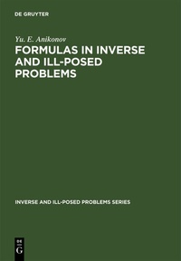 Enlarge image Cover: Formulas in Inverse and Ill-Posed Problems - De Gruyter