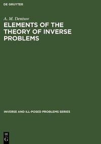 Abbildung von: Elements of the Theory of Inverse Problems - VSP International Science Publishers