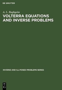 Abbildung von: Volterra Equations and Inverse Problems - VSP International Science Publishers