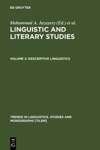 Enlarge image Cover: Descriptive Linguistics - De Gruyter Mouton