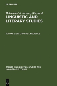 Abbildung von: Linguistic and Literary Studies / Descriptive Linguistics - De Gruyter Mouton