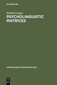 Abbildung von: Psycholinguistic Matrices - De Gruyter Mouton