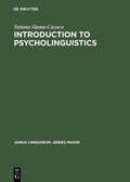 Bild: Introduction to Psycholinguistics - De Gruyter Mouton