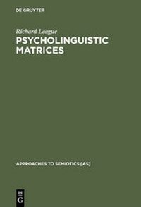 Abbildung von: Psycholinguistic Matrices - De Gruyter Mouton